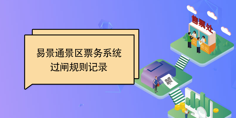 易景通景區(qū)票務系統(tǒng)：過閘規(guī)則記錄 
