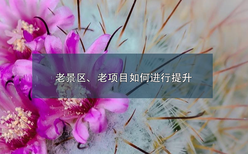 老景區(qū)、老項目如何進行提升