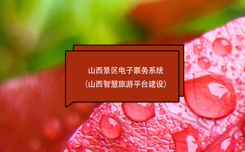 山西景區(qū)電子票務(wù)系統(tǒng)（山西智慧旅游平臺建設(shè)）