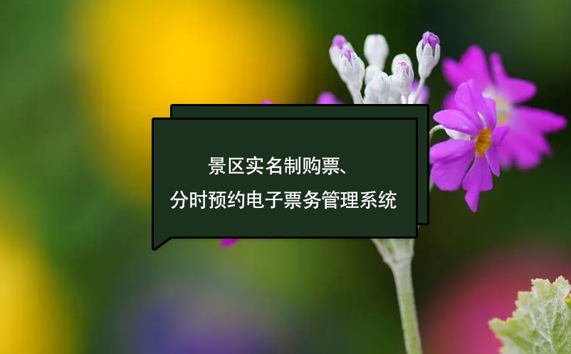 景區(qū)實(shí)名制購票、分時預(yù)約訂票電子票務(wù)管理系統(tǒng)