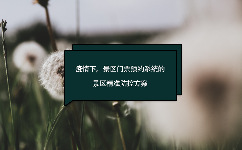疫情下，景區(qū)門(mén)票預(yù)約系統(tǒng)的景區(qū)精準(zhǔn)防控方案