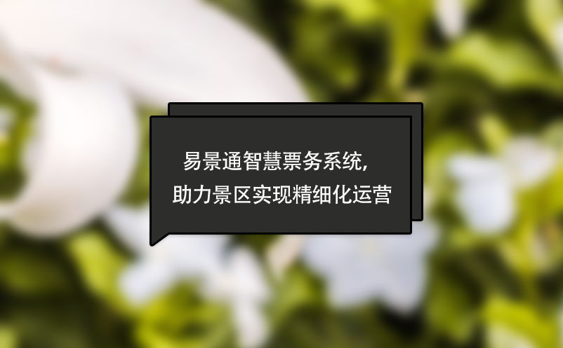易景通智慧票務(wù)系統(tǒng)，助力景區(qū)實(shí)現(xiàn)精細(xì)化運(yùn)營(yíng)