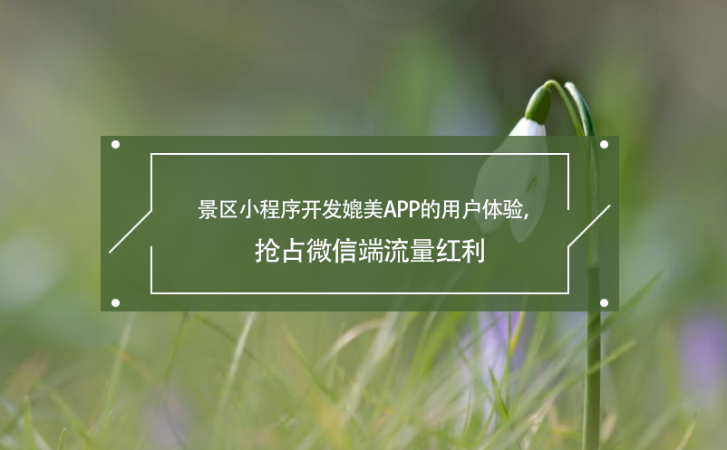景區(qū)小程序開發(fā)媲美APP的用戶體驗，搶占微信端流量紅利 