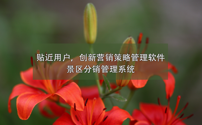 貼近用戶，創(chuàng)新營銷策略管理軟件---景區(qū)分銷管理系統(tǒng)
