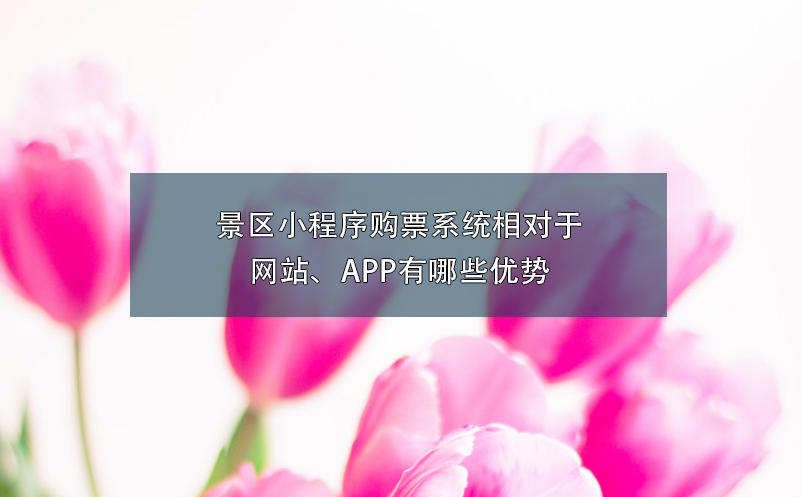 景區(qū)小程序購(gòu)票系統(tǒng)相對(duì)于網(wǎng)站、APP有哪些優(yōu)勢(shì)