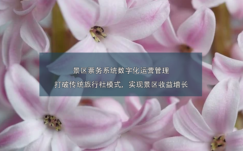 景區(qū)票務(wù)系統(tǒng)數(shù)字化運(yùn)營管理：打破傳統(tǒng)旅行社模式，實(shí)現(xiàn)景區(qū)收益增長