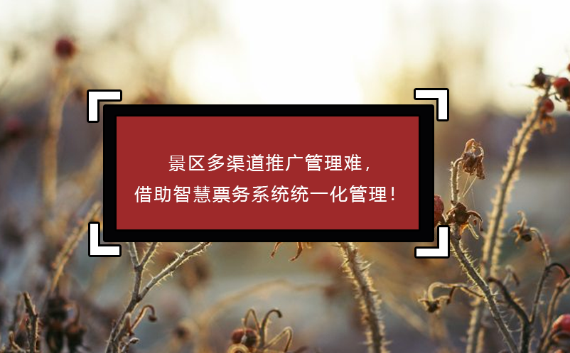 景區(qū)多渠道推廣管理難，借助智慧票務(wù)系統(tǒng)統(tǒng)一化管理！
