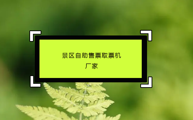 景區(qū)自助售票取票機(jī)廠(chǎng)家