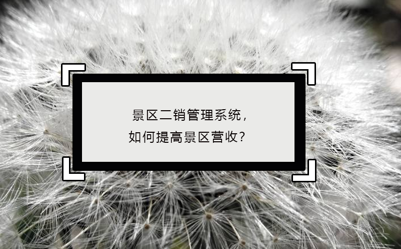 景區(qū)二銷管理系統(tǒng)，如何提高景區(qū)營收？
