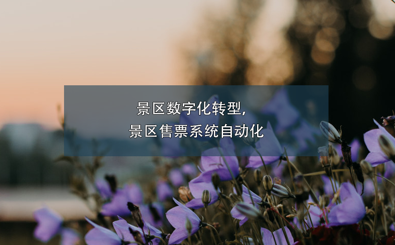 景區(qū)數(shù)字化轉(zhuǎn)型，景區(qū)售票系統(tǒng)自動化
